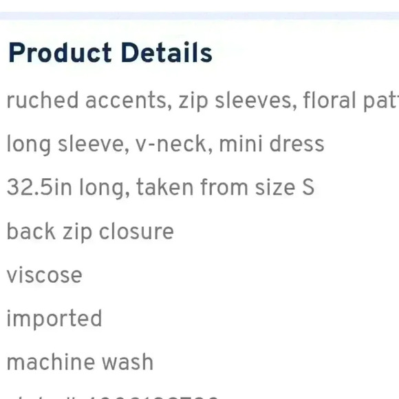 Zara Long Sleeve Ruched Dress - Picture 4 of 5